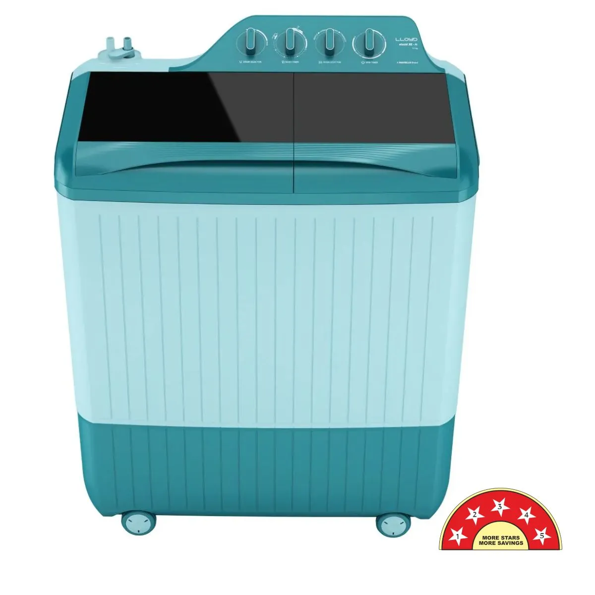 Lloyd ElanteXL 8.5 kg 5 Star Semi-Automatic Washing Machine GLWMS85AGLEX