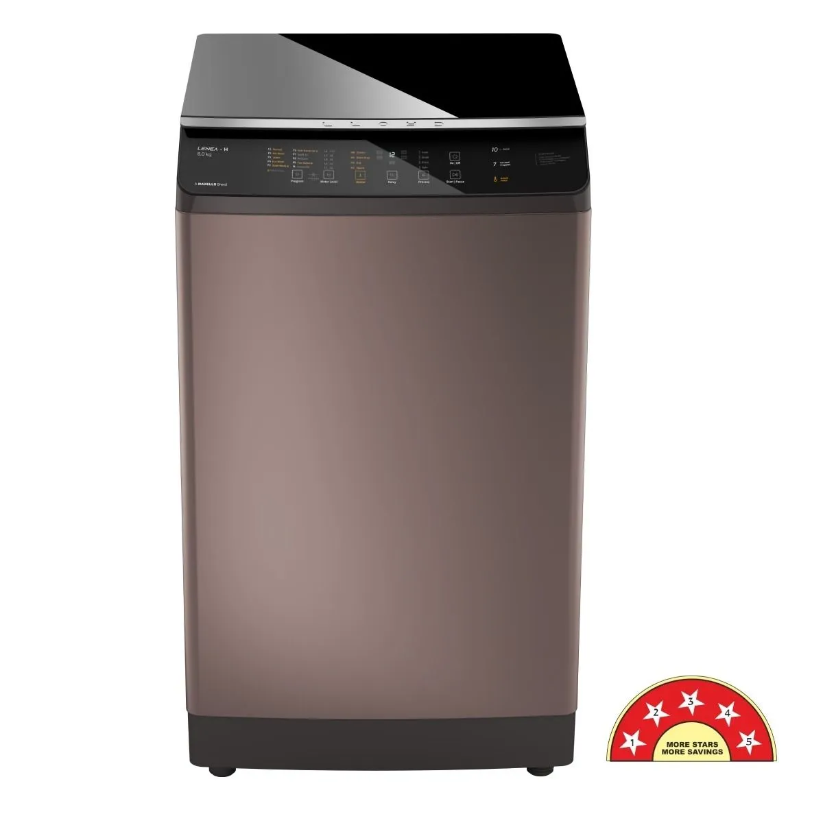 Lloyd Lenea H 8 kg 5 Star Fully Automatic Top Load Washing Machine, Copper Blush