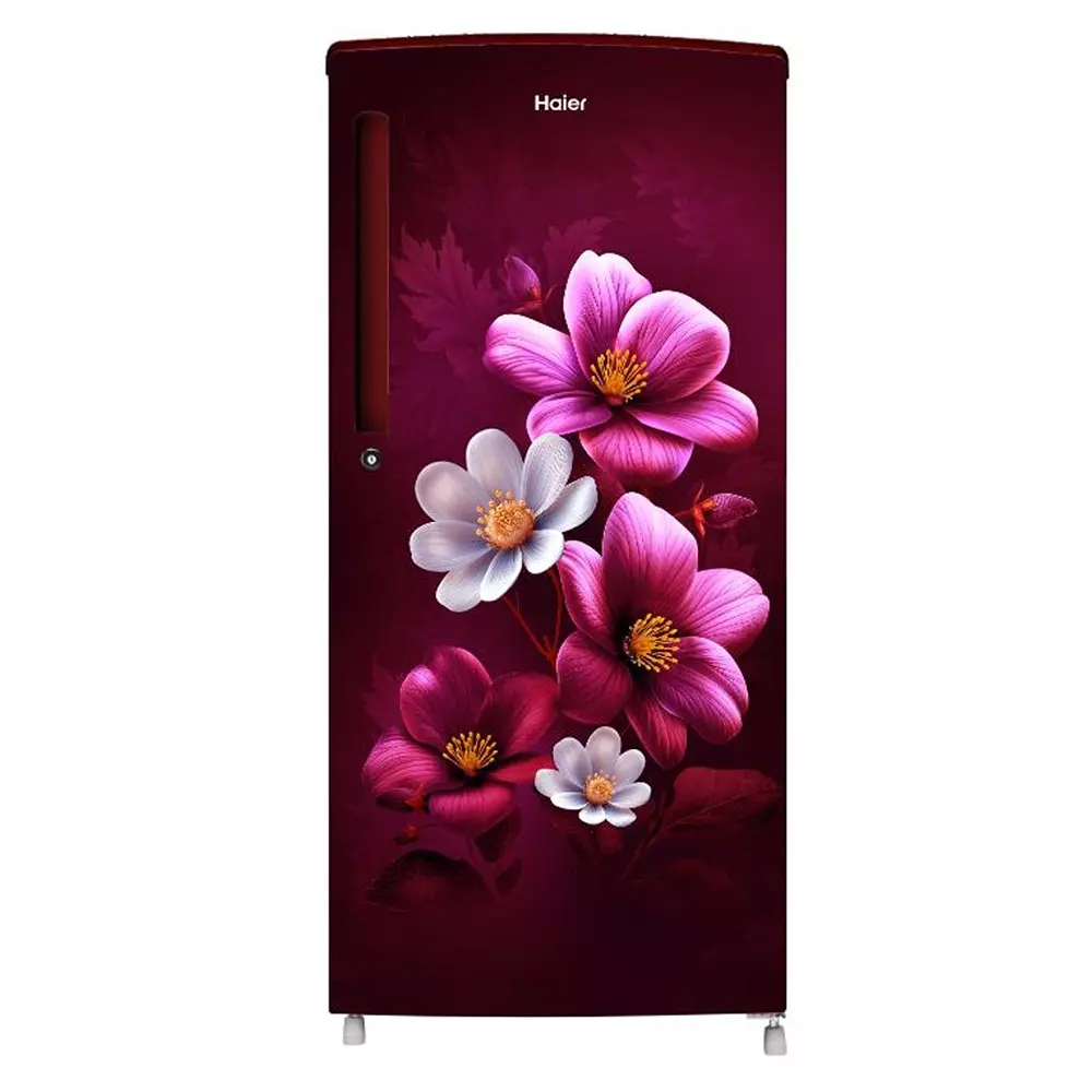 Haier HRD-2061SRAA-N 185L 1 Star Direct Cool Single Door Refrigerator – Red Anemone