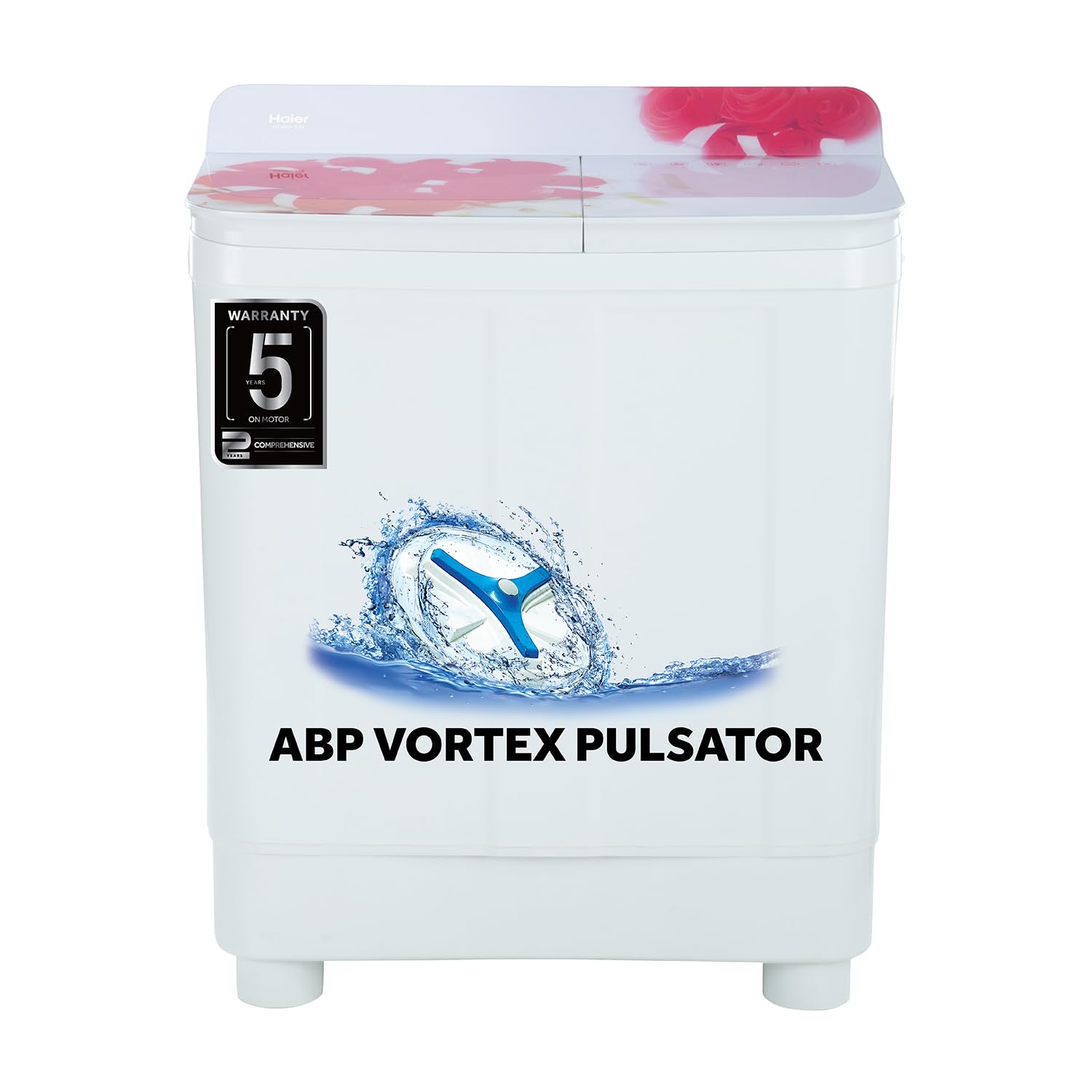 Haier 8.5 kg Semi-Automatic Top Load Washing Machine – Red and White